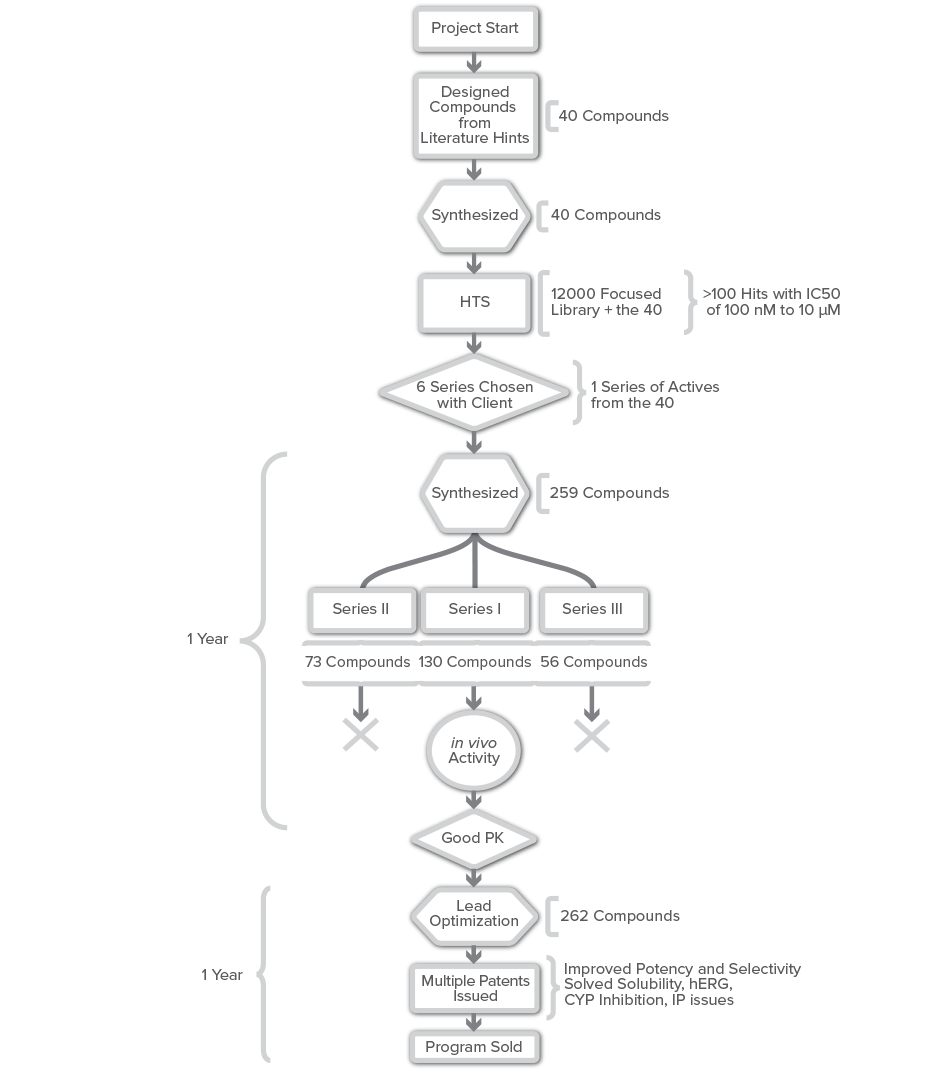 Case Study B: Screening Hits to Patented Leads